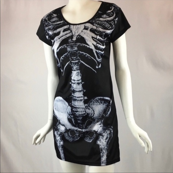 Dresses & Skirts - Sexy Skeleton Mini Dress